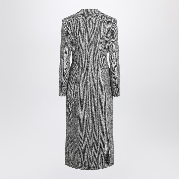 Dolce & Gabbana wool chevron coat