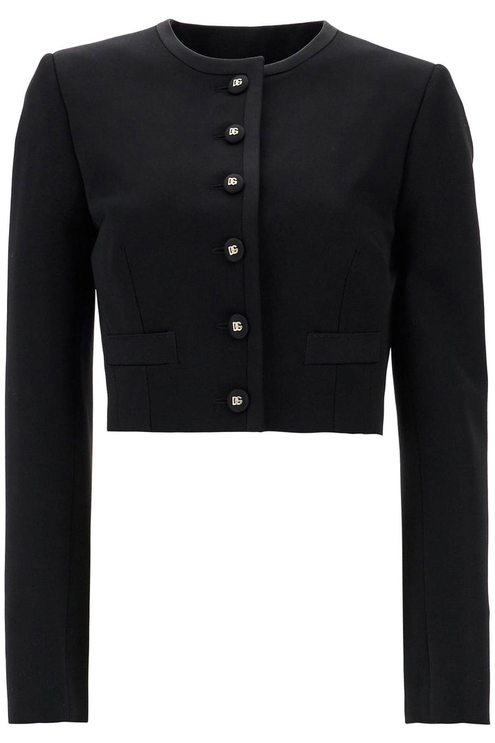 Dolce & Gabbana wool blazer with logo buttons