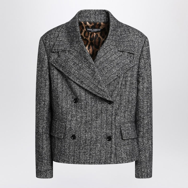 Dolce & Gabbana short oversized striped jacket