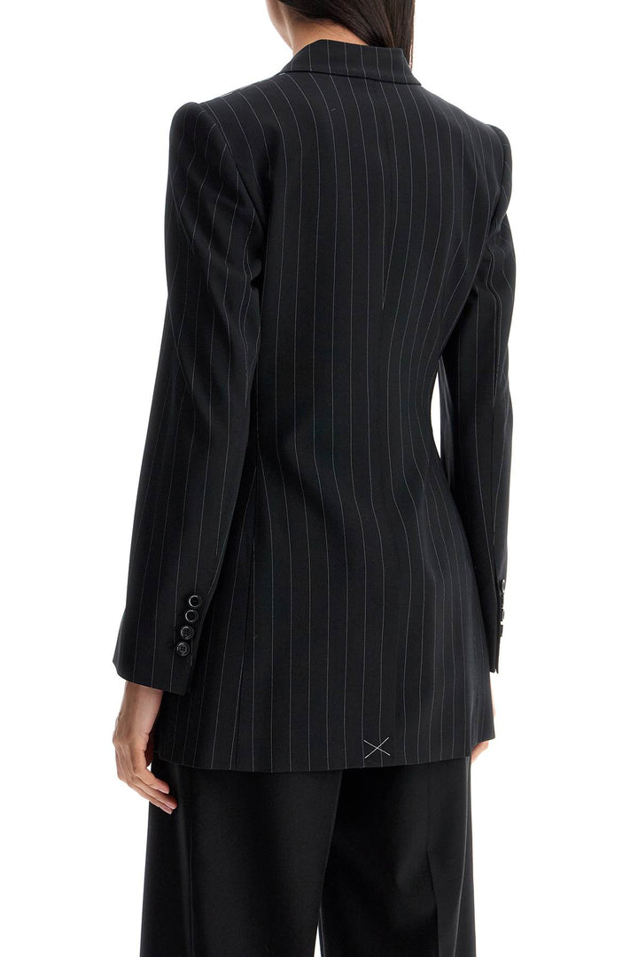 Dolce & Gabbana double-breasted pinstriped blazer