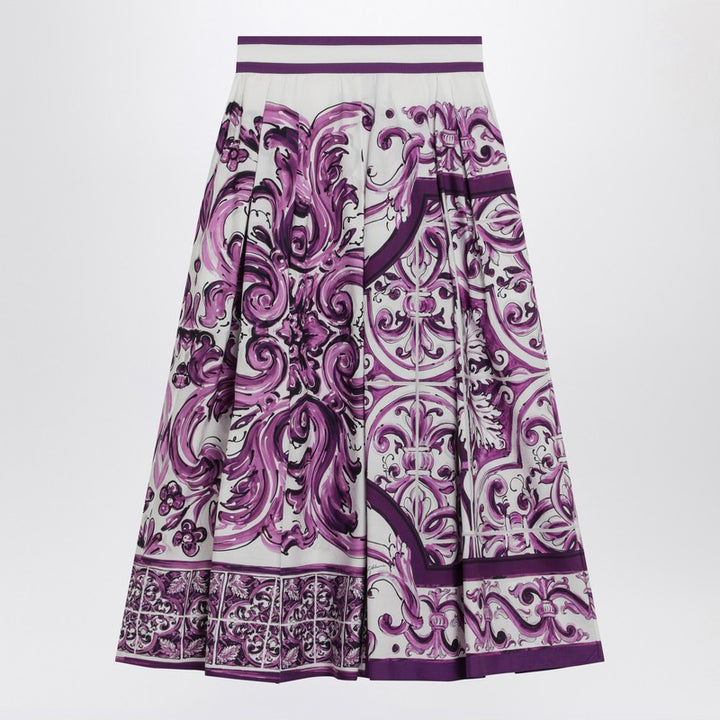 Dolce & Gabbana Majolica print skirt