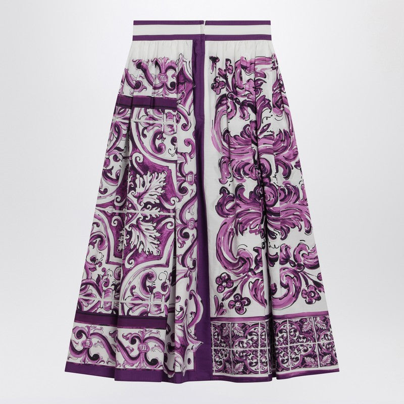 Dolce & Gabbana Majolica print skirt