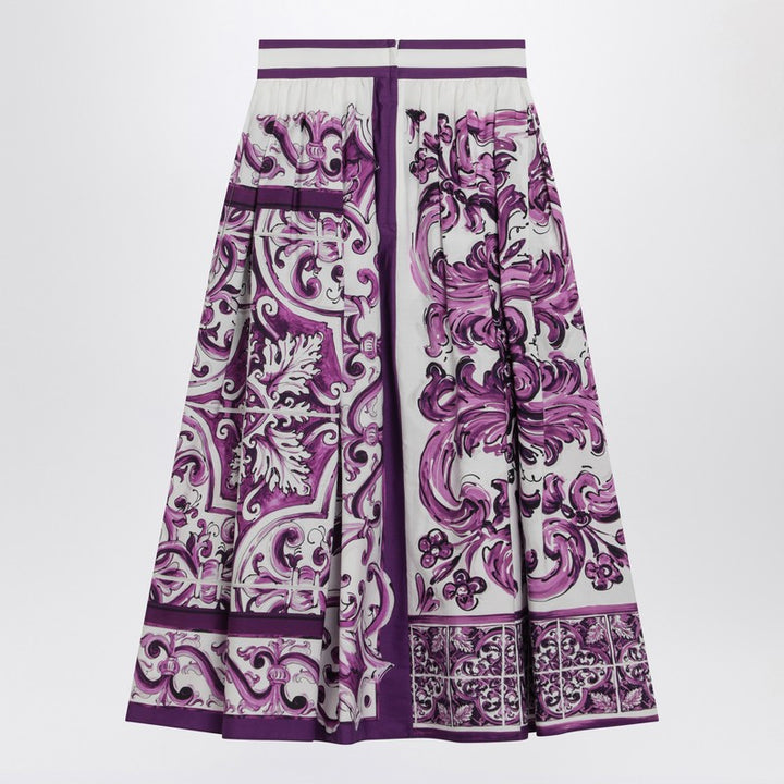 Dolce & Gabbana Majolica print skirt