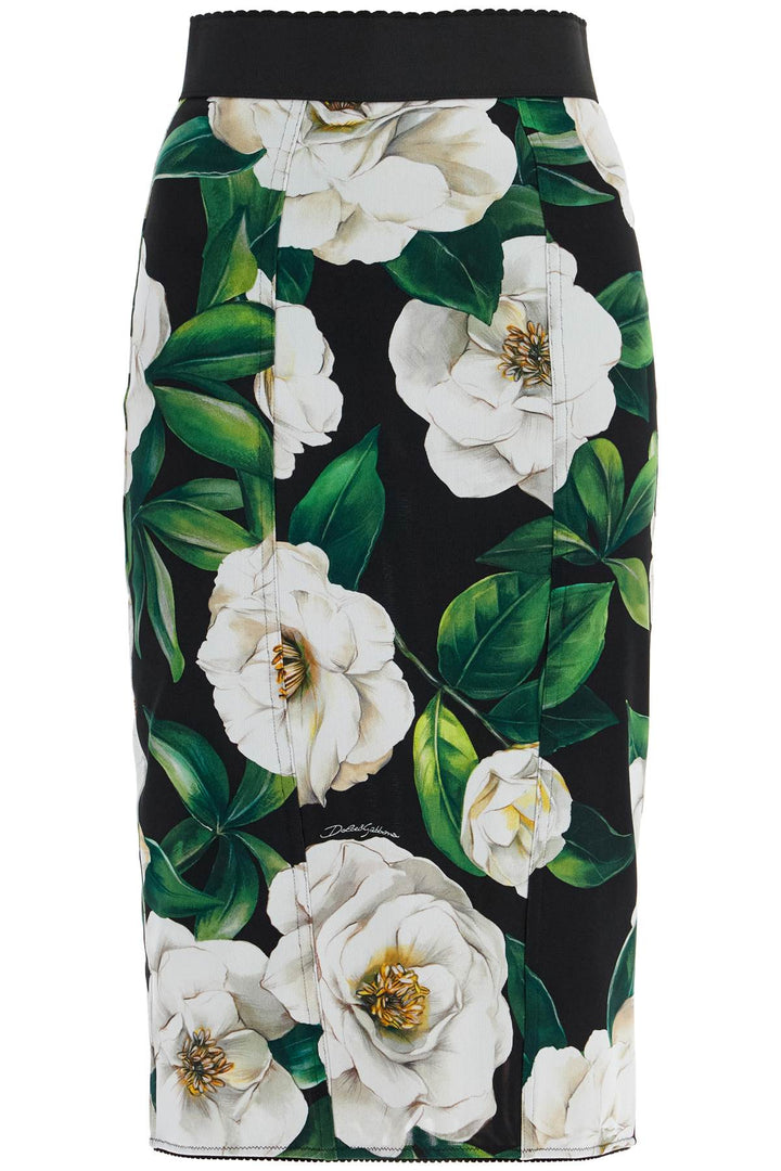 Dolce & Gabbana floral knee-length skirt