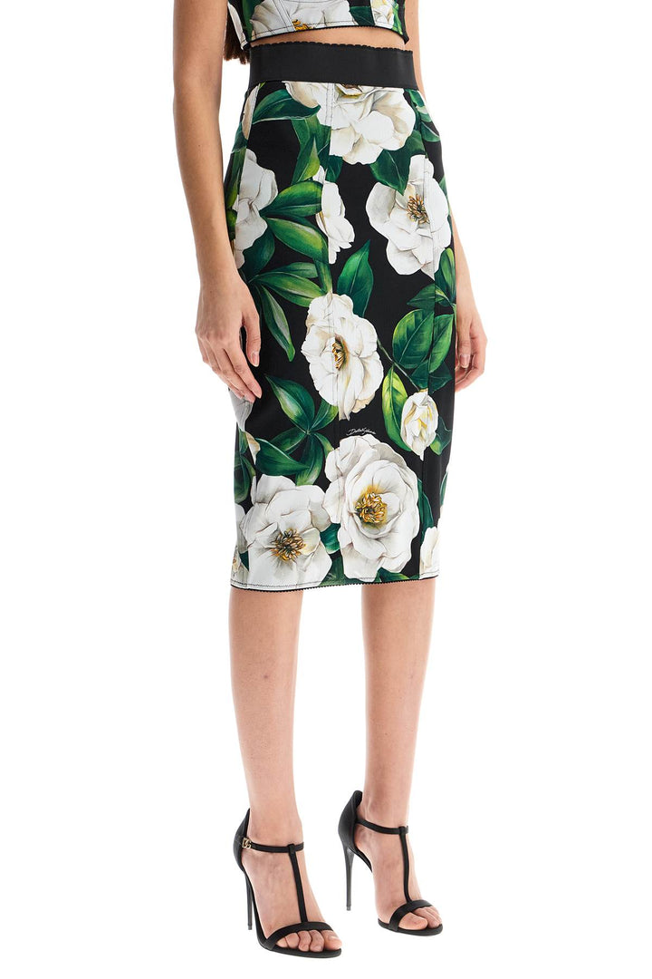 Dolce & Gabbana floral knee-length skirt