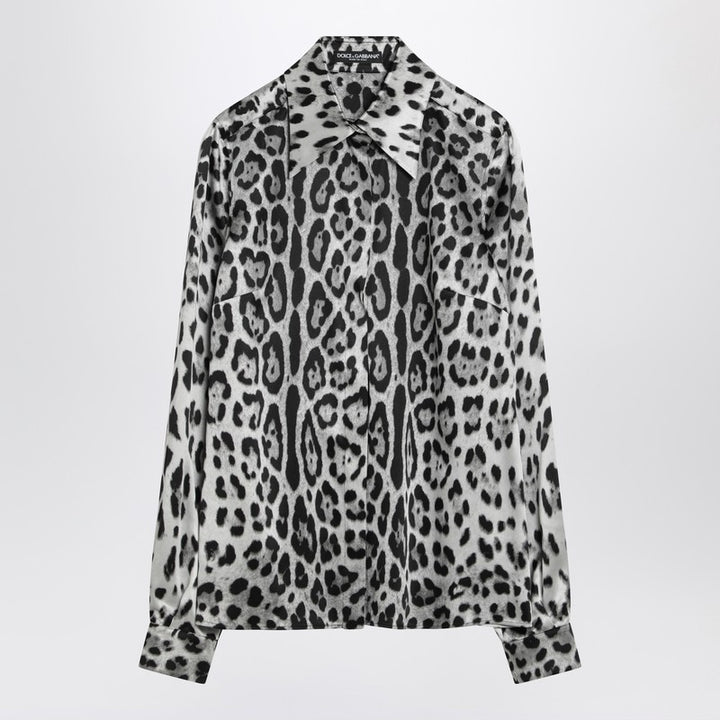 Dolce & Gabbana leopard print silk shirt
