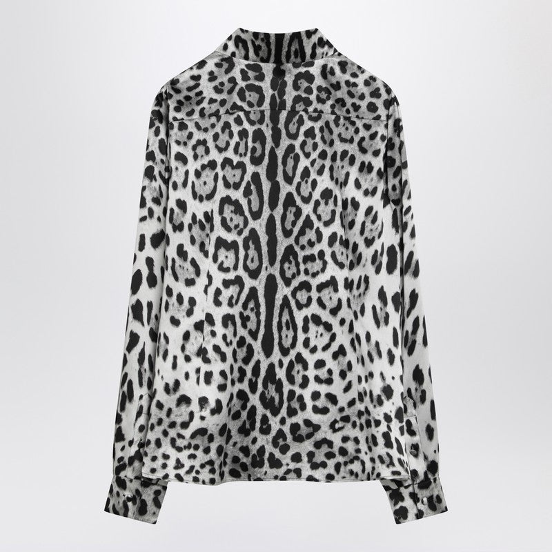 Dolce & Gabbana leopard print silk shirt