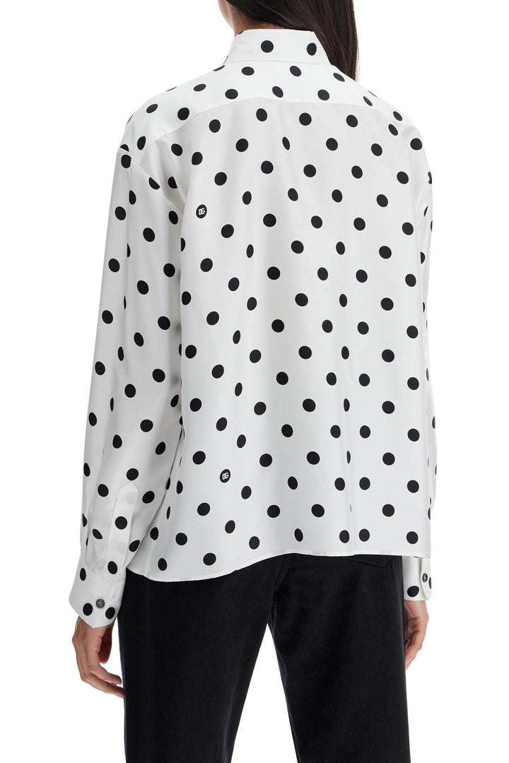 Dolce & Gabbana silk polka dot print blouse