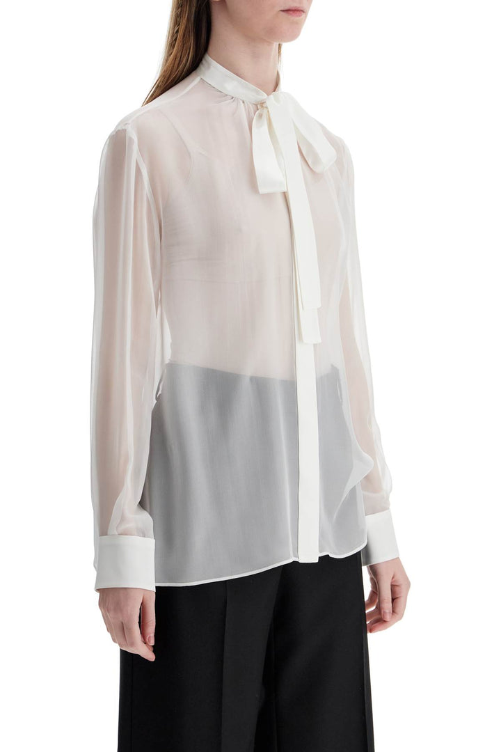 Dolce & Gabbana silk shirt with mandarin collar