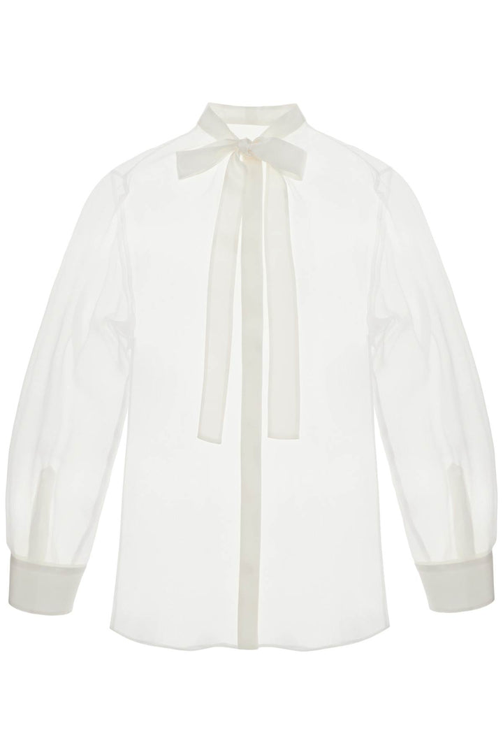 Dolce & Gabbana silk shirt with mandarin collar