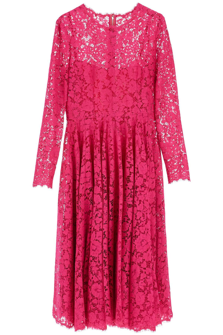 Dolce & Gabbana floral lace midi dress