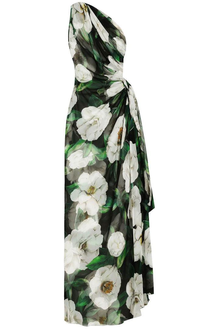 Dolce & Gabbana maxi one-shoulder floral silk dress