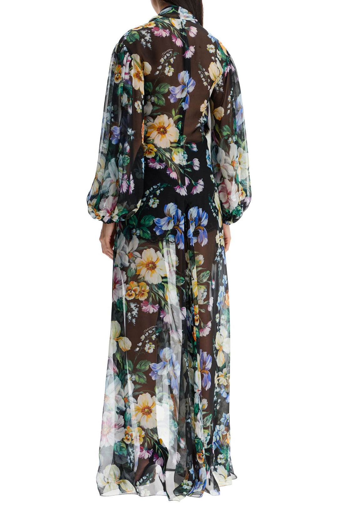 Dolce & Gabbana long floral silk dress