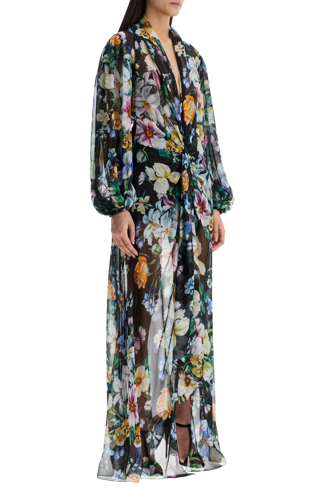 Dolce & Gabbana long floral silk dress