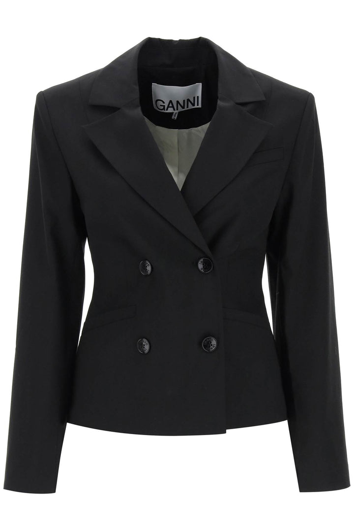 Ganni shaped double-breasted jacket