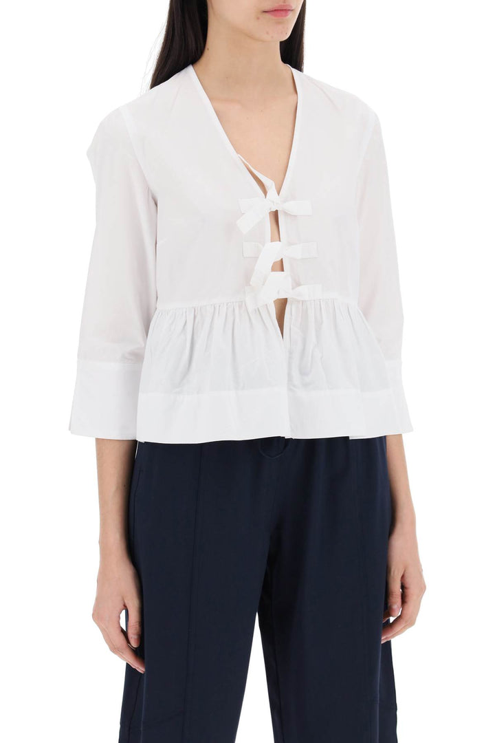 Ganni peplum blouse