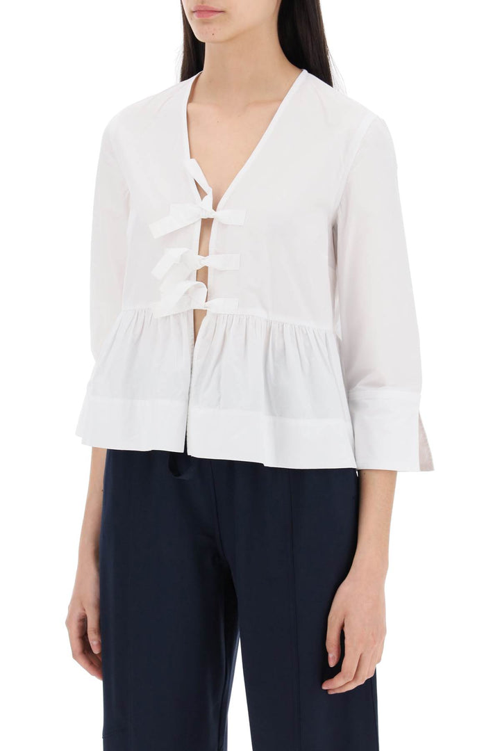 Ganni peplum blouse