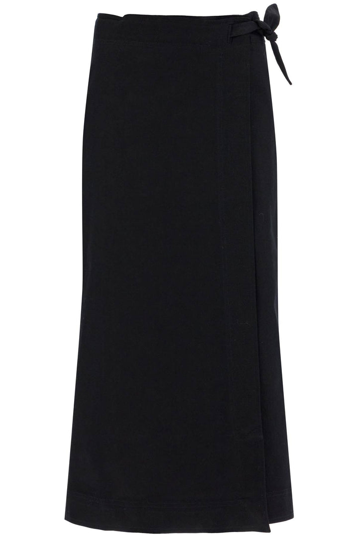 Ganni long wrap skirt