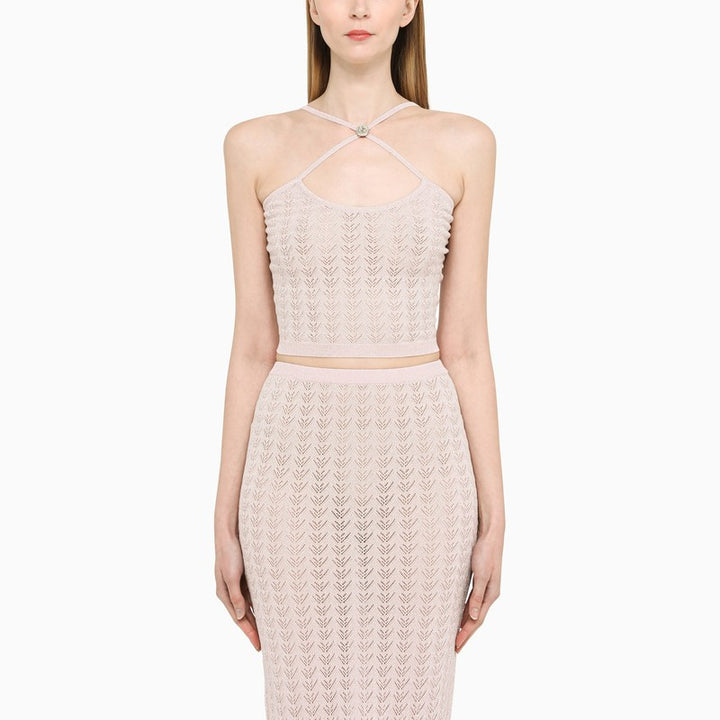 Alessandra Rich criss-cross top