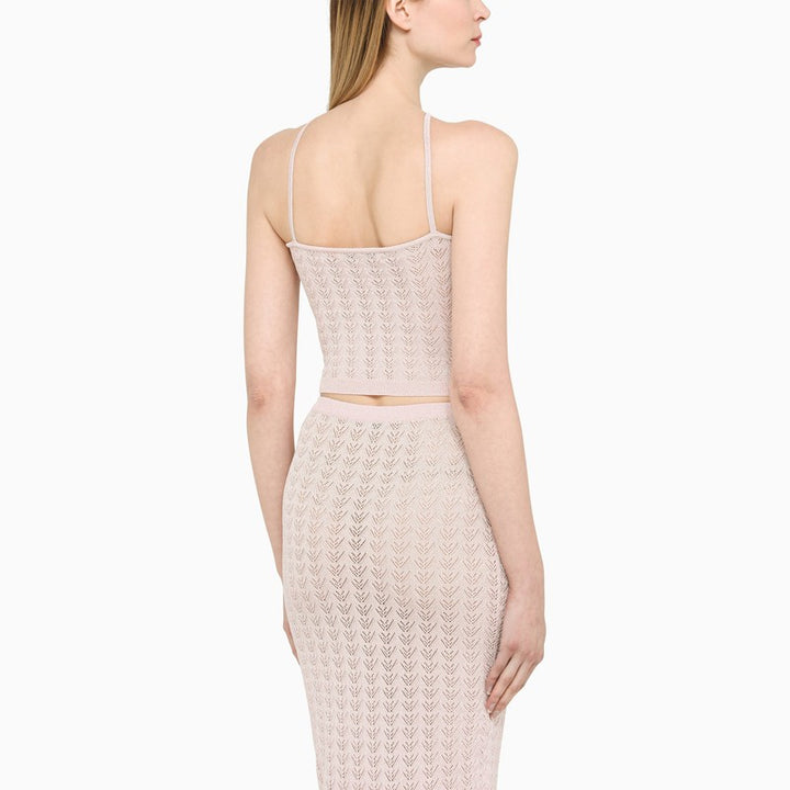Alessandra Rich criss-cross top
