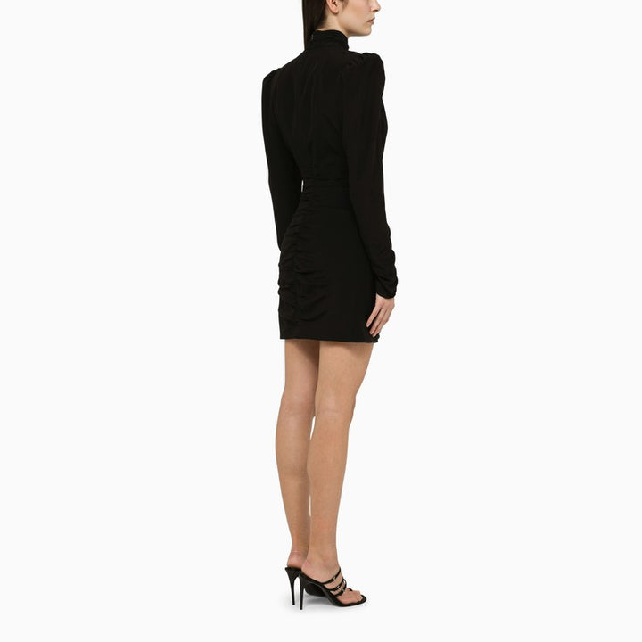 Alessandra Rich draped silk mini dress