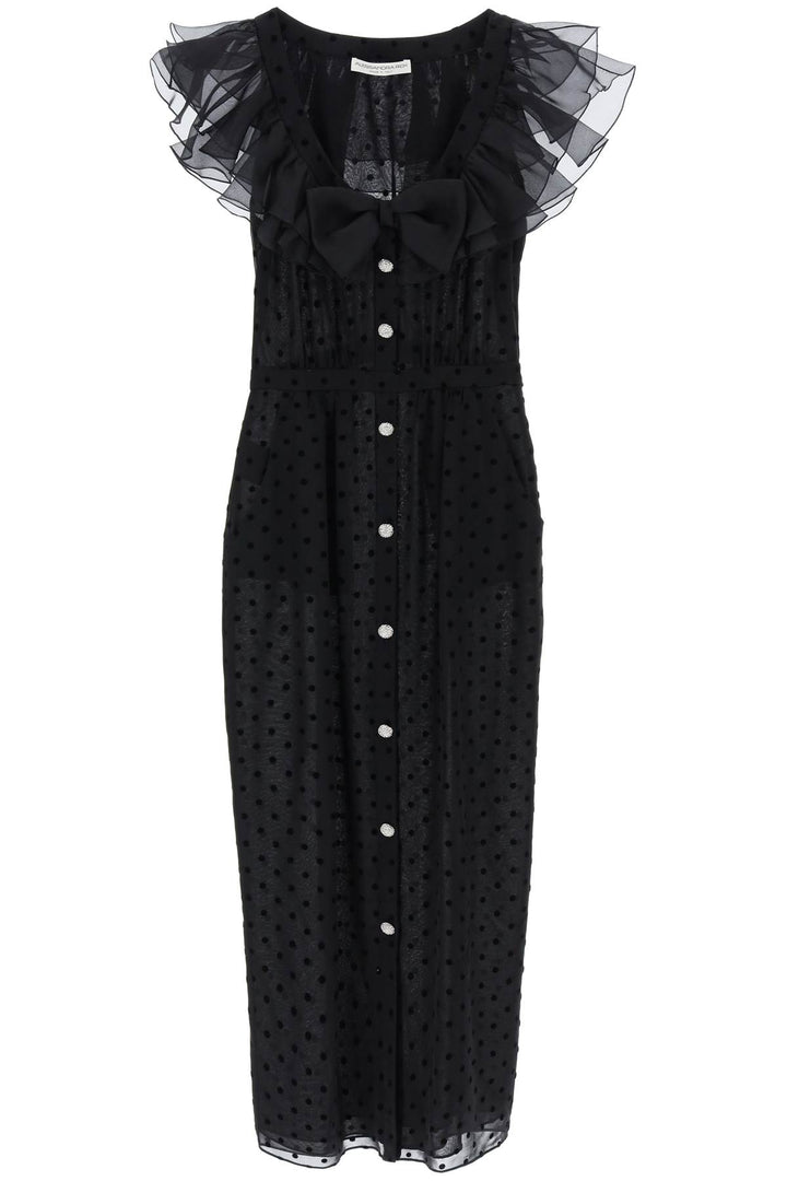 Alessandra Rich polka dot midi dress