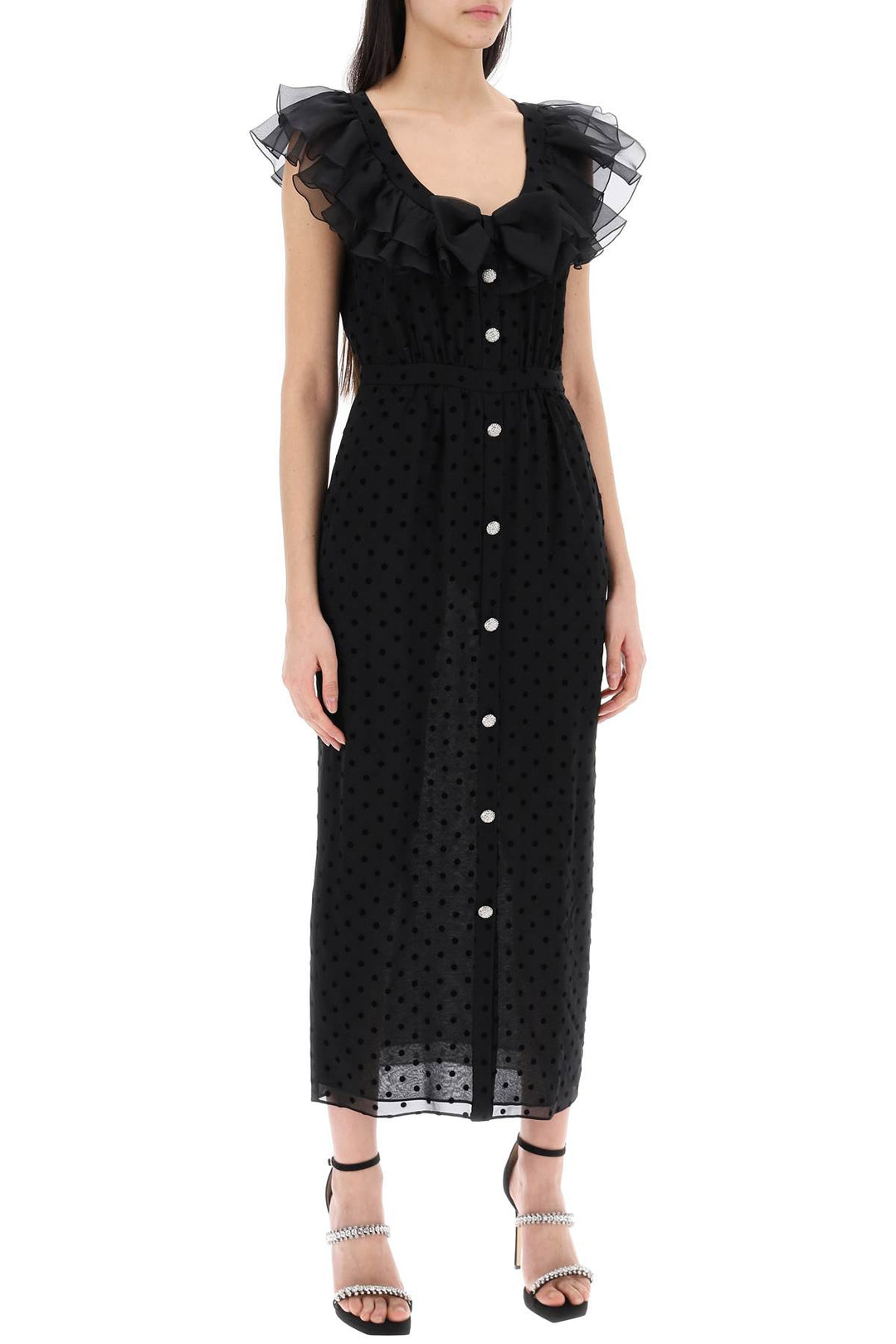 Alessandra Rich polka dot midi dress