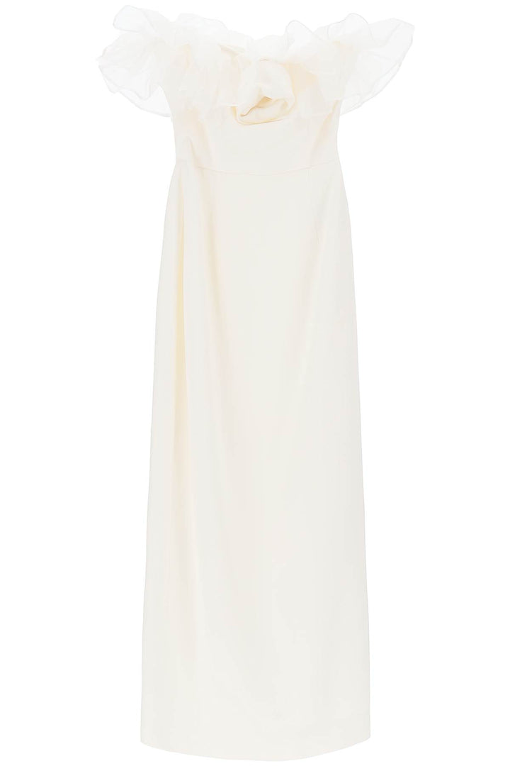 Alessandra Rich strapless dress with organza details