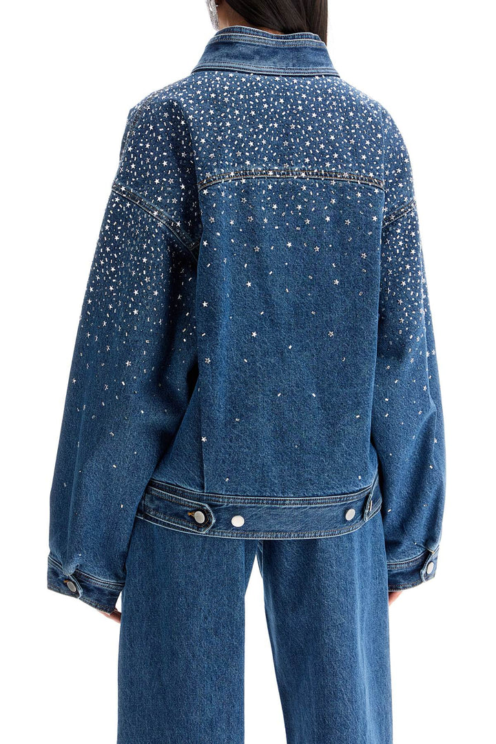 Alessandra Rich denim bomber jacket