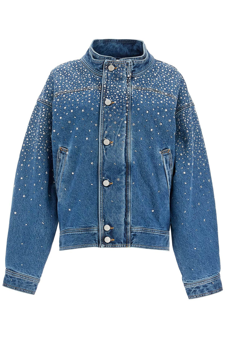 Alessandra Rich denim bomber jacket