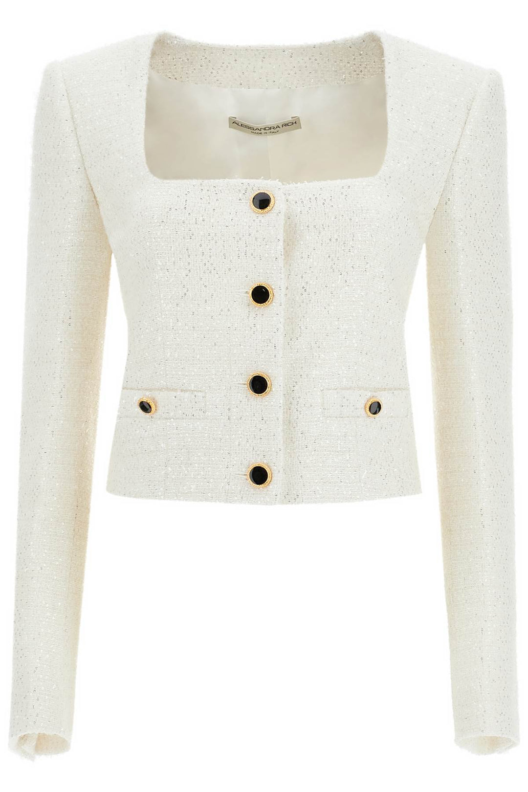 Alessandra Rich tweed sequins jacket