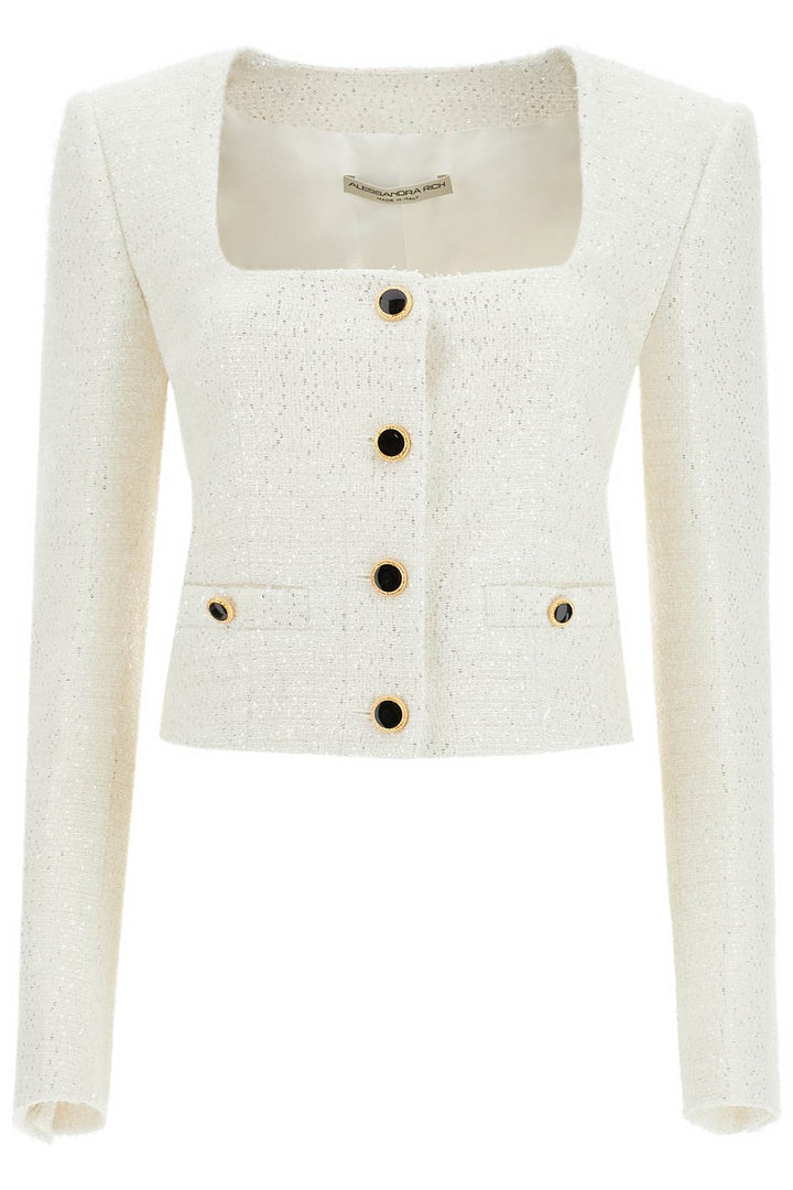 Alessandra Rich tweed sequins jacket