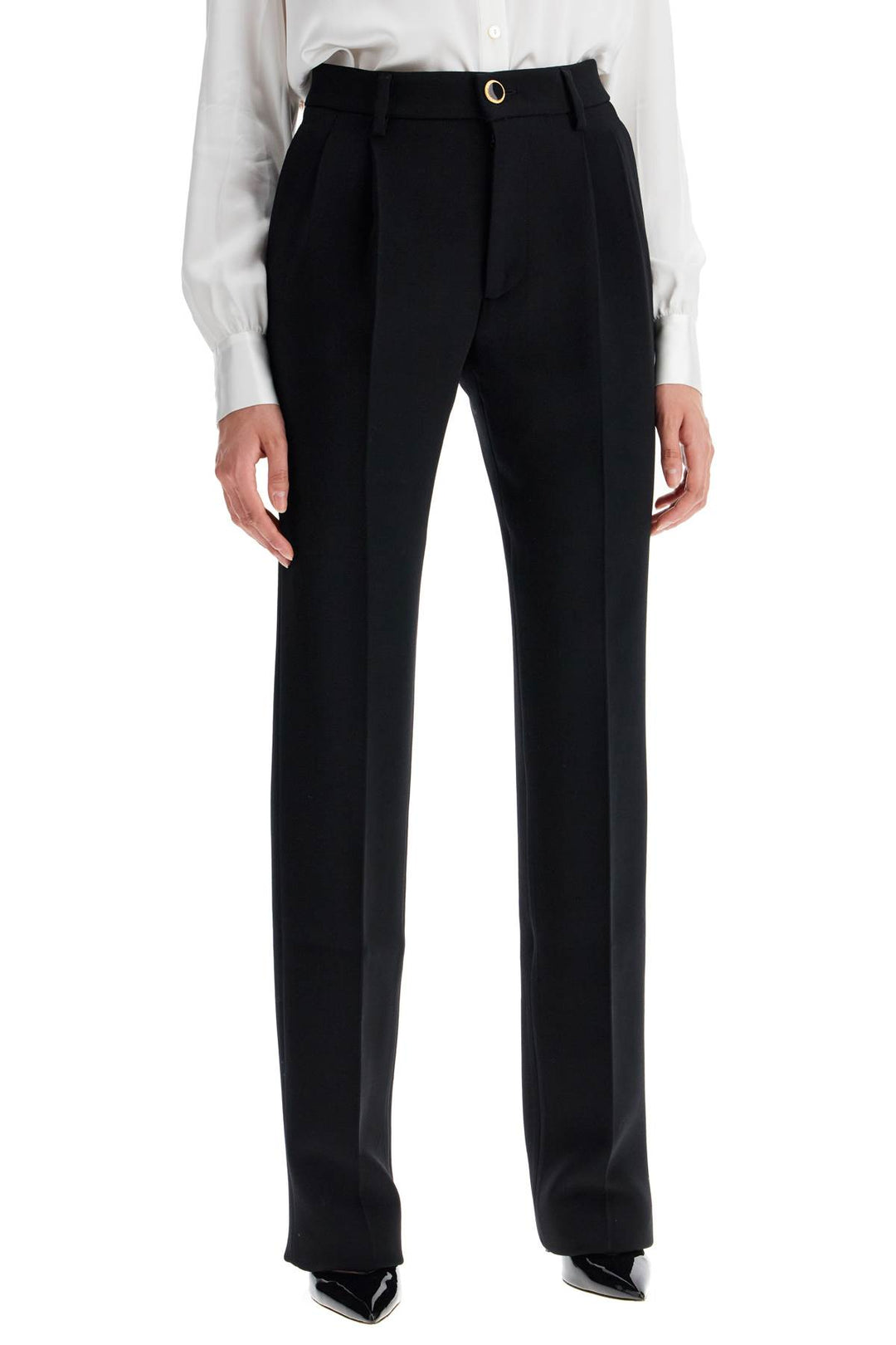 Alessandra Rich woolen cigarette pants