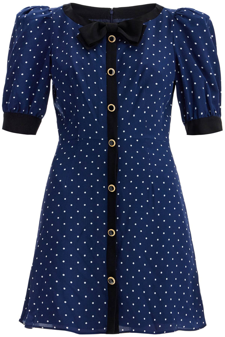 Alessandra Rich silk polka dot mini dress