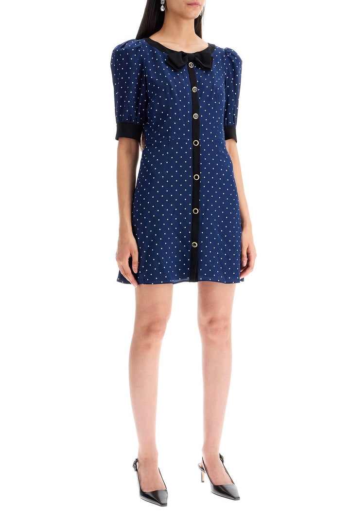 Alessandra Rich silk polka dot mini dress