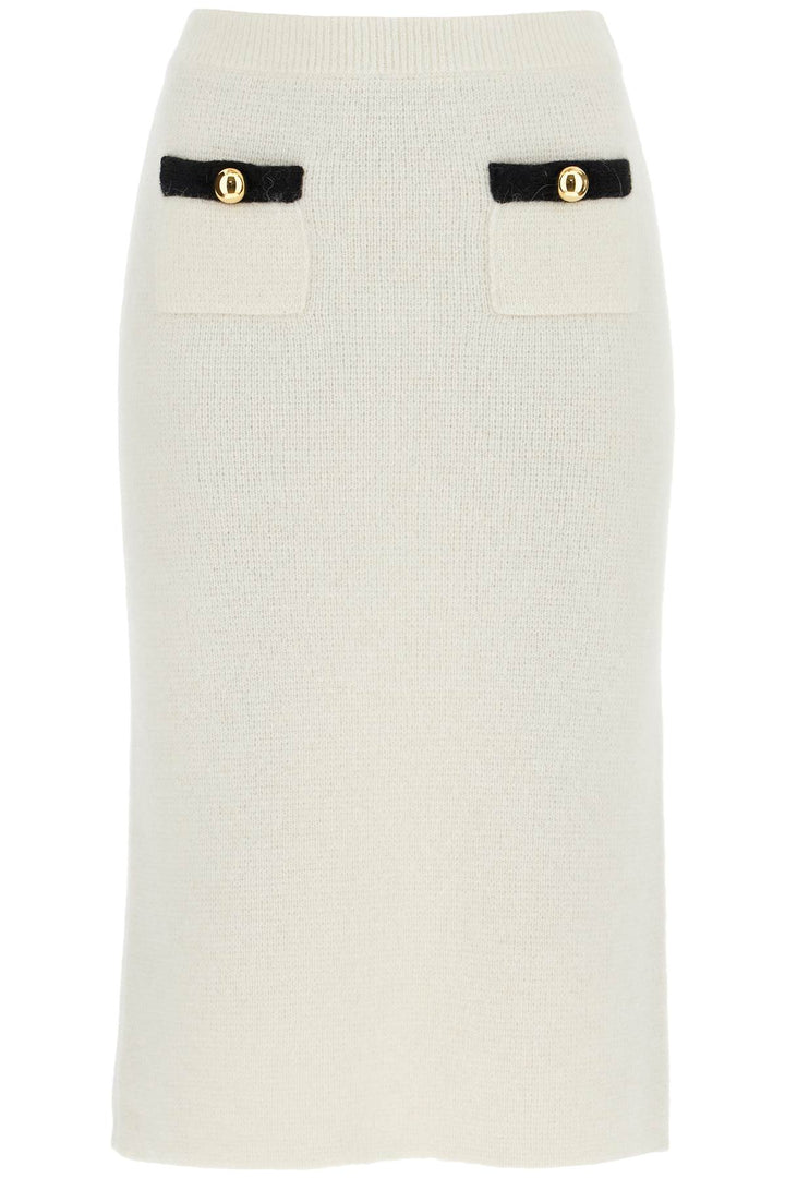 Alessandra Rich alpaca midi skirt