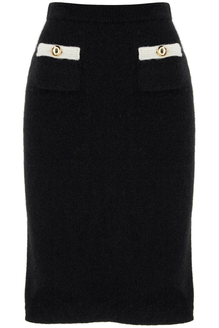 Alessandra Rich alpaca midi skirt