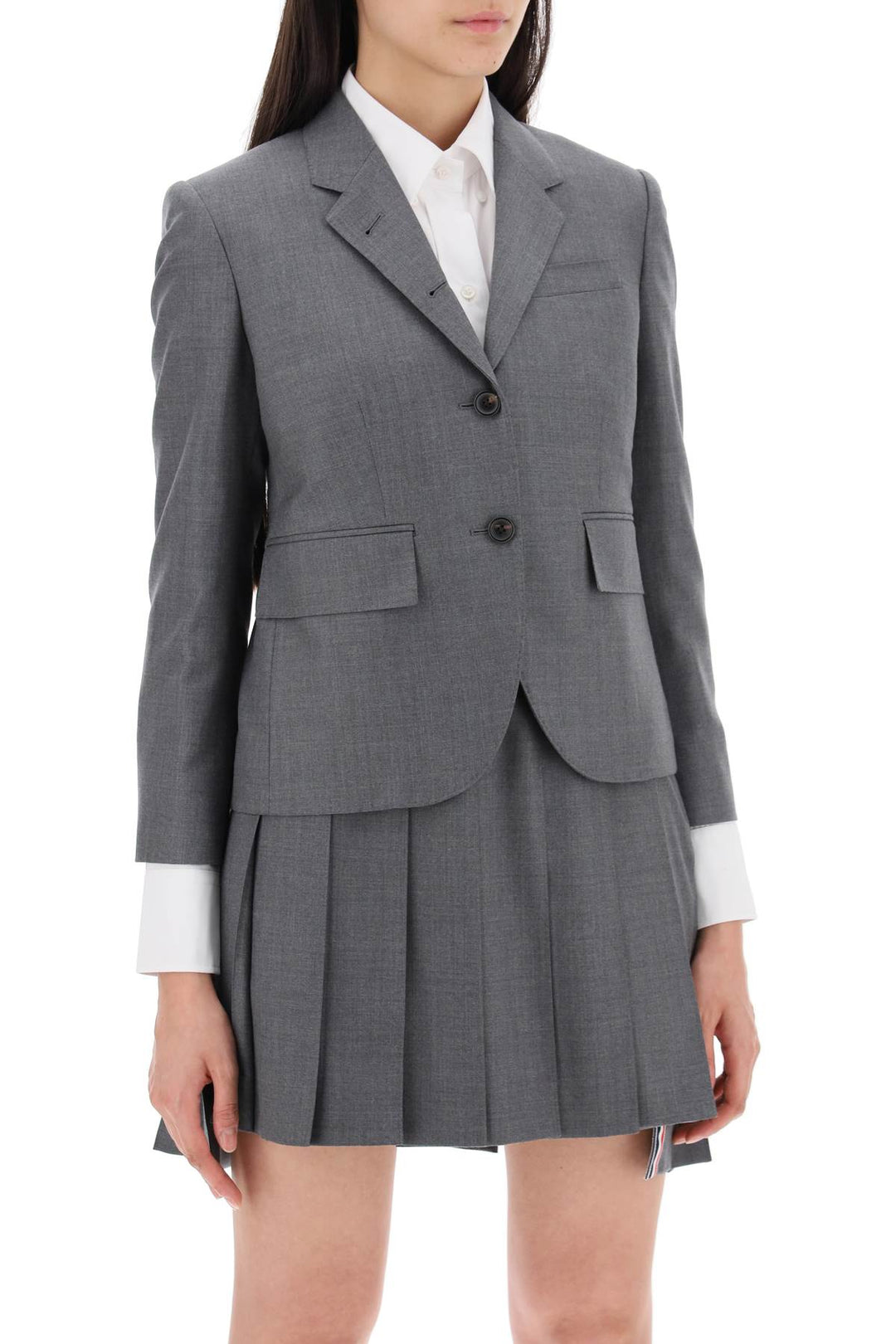 Thom Browne single-breasted cropped jacket