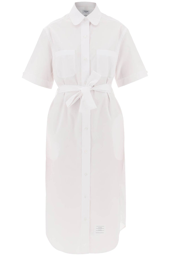 Thom Browne midi blouse with belt