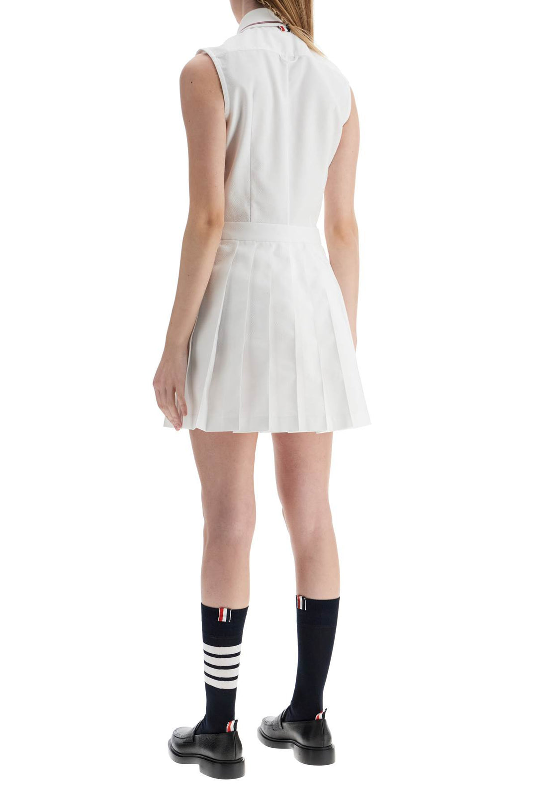 Thom Browne pleated cotton dress