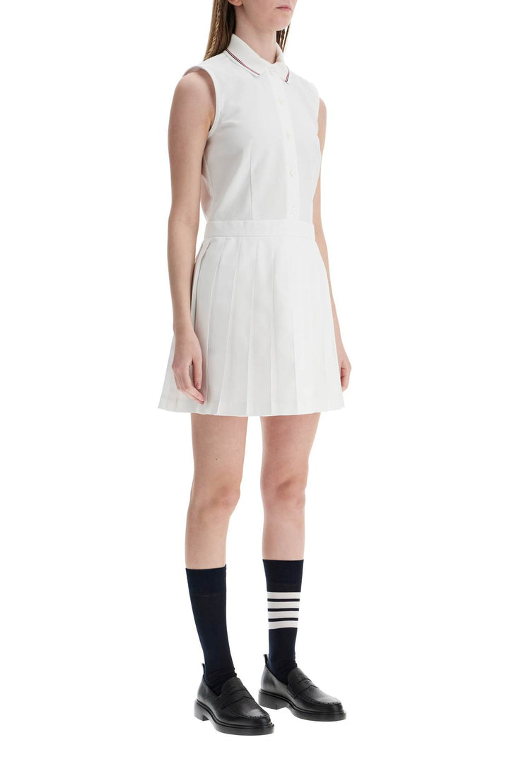 Thom Browne pleated cotton dress