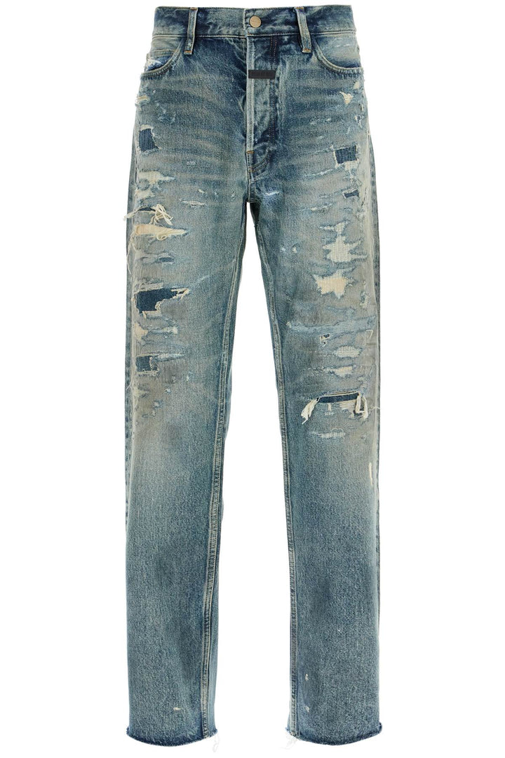 Fear Of God distressed straight cut jeans