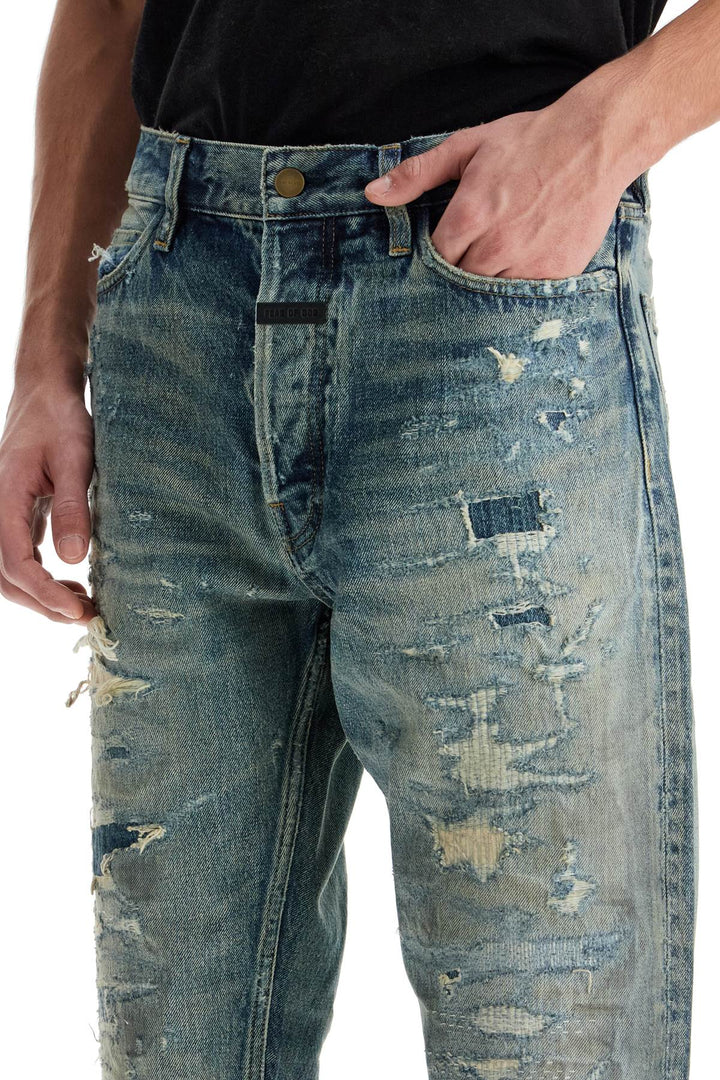 Fear Of God distressed straight cut jeans