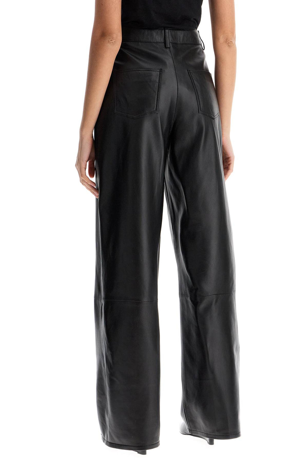 Loulou Studio high-waisted wide-leg leather pants