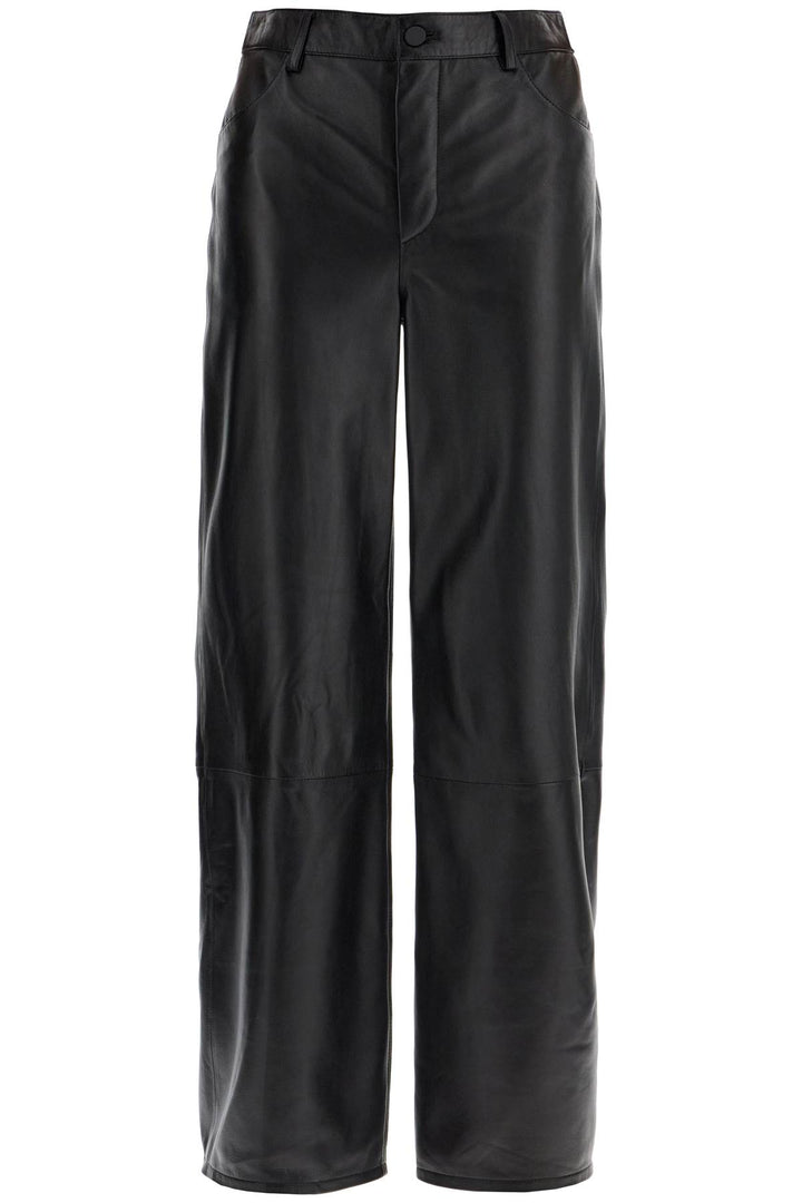 Loulou Studio high-waisted wide-leg leather pants