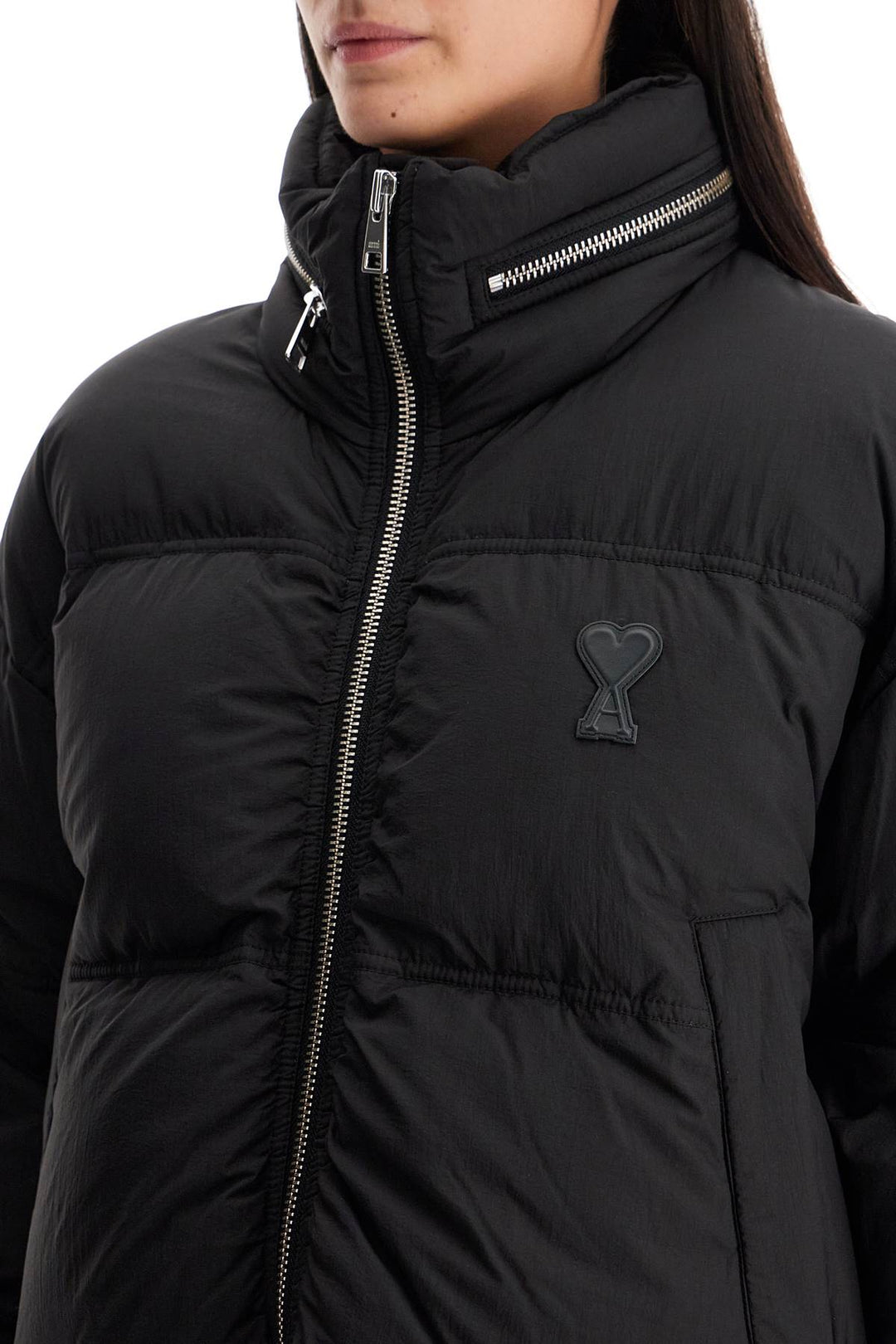 Ami Alexandre Matiussi "down jacket with logo patch