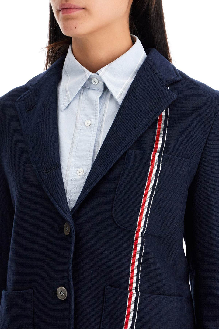 Thom Browne single-breasted knit jacket