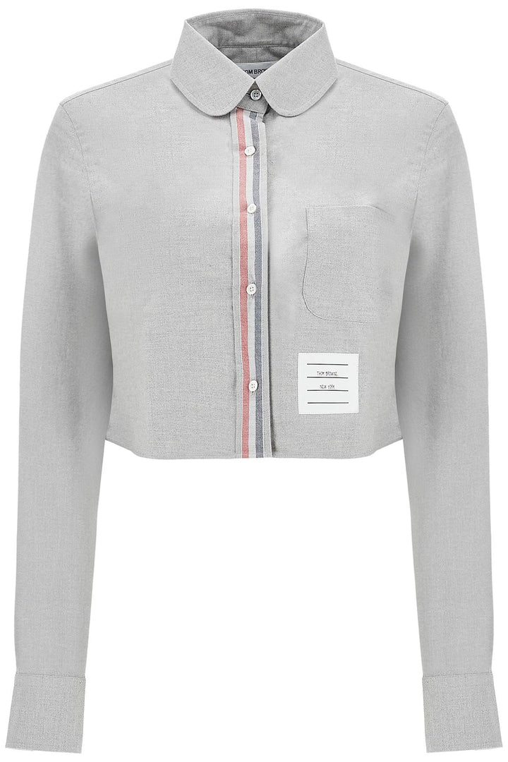 Thom Browne cropped flannel shirt