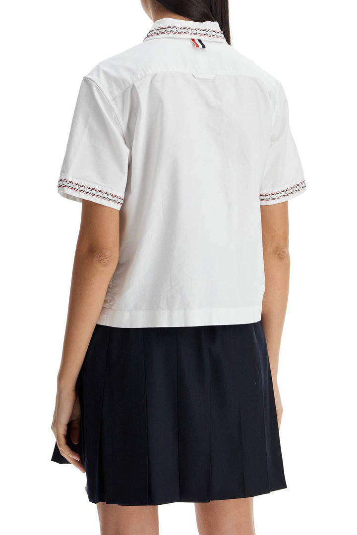 Thom Browne cropped oxford shirt