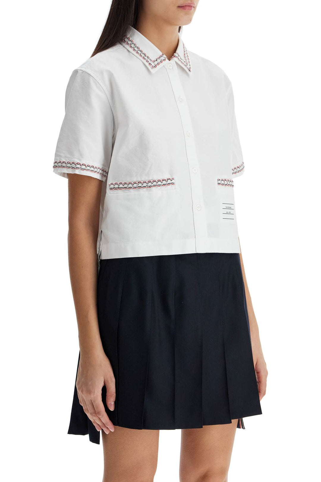 Thom Browne cropped oxford shirt